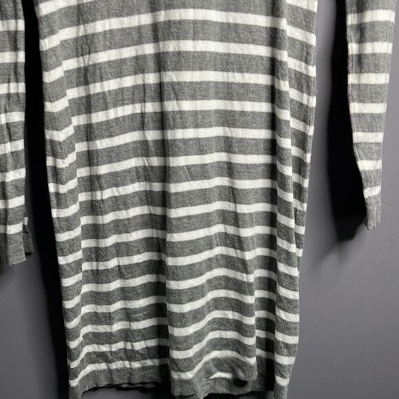 Tart Gray and White Striped Cowl Neck Sweater Dress Size Small - Picture 5 of 9